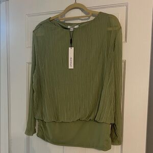 Chico's Olive Green Blouse